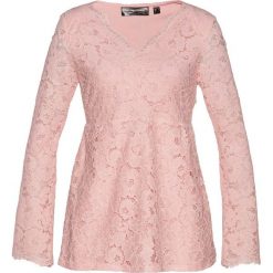 Tunika bonprix stary róż. Czerwone tuniki damskie bonprix, z koronki, retro, z dekoltem w serek. Za 109,99 zł.