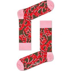 Happy Socks - Skarpetki Marble. Różowe skarpetki damskie marki Happy Socks, z elastanu. W wyprzedaży za 24,90 zł.