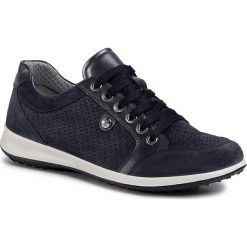 Sneakersy GO SOFT - 506341 Navy. Niebieskie półbuty damskie GO SOFT, bez wzorów, ze skóry, bez obcasa, bez zapięcia. Za 249,99 zł.