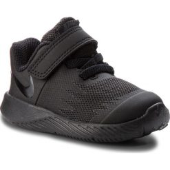 Buty NIKE - Star Runner (TDV) 907255 005 Black/Black/Volt. Czarne półbuty dziewczęce Nike, ze skóry, na rzepy. Za 129,00 zł.