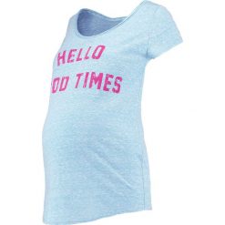 T-shirty damskie: Queen Mum Tshirt z nadrukiem aqua