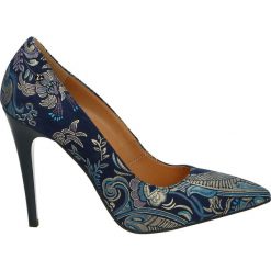 Czółenka - 1080 MULT 459. Czarne buty ślubne damskie Venezia, ze skóry. Za 299,00 zł.