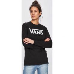 Vans - Bluza. Czarne bluzy damskie Vans, s, z nadrukiem, z bawełny, bez rękawów, bez kaptura. Za 139,90 zł.