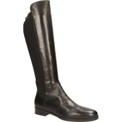 KOZAKI BRUNO PREMI F0305X. Czarne kozaki damskie marki Bruno Premi, bez obcasa, bez zapięcia. Za 259,99 zł.
