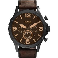 Zegarek FOSSIL - Nate JR1487 Dark Brown/Black. Brązowe zegarki damskie Fossil, ze stali. Za 845,00 zł.