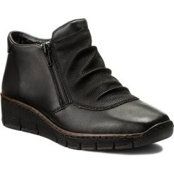 Botki damskie lity: Botki RIEKER - 53742-00 Black