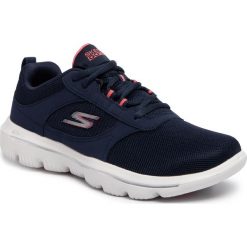 Buty SKECHERS - Go Walk Evolution Ultra-Enhance 15734/NVCL Navy/Coral. Niebieskie buty sportowe damskie Skechers, z materiału, sportowe, na fitness i siłownię. W wyprzedaży za 189,00 zł.