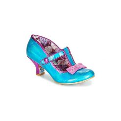 Czółenka Irregular Choice LAZY RIVER. Niebieskie czółenka damskie Irregular Choice, bez wzorów, bez obcasa. W wyprzedaży za 351,75 zł.