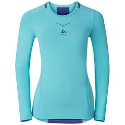 Bluzki, topy, tuniki: Odlo Koszulka tech. Odlo Ceramicool pro Shirt l/s crew neck rozmiar S niebieski