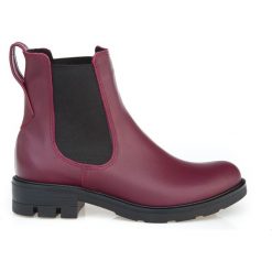 Ocieplane sztyblety na grubej podeszwie - skóra naturalna - model 479 - kolor bordowy. Czerwone botki damskie Zapato, na zimę, z jeansu, eleganckie, na niskim obcasie, na obcasie, bez zapięcia. Za 399,00 zł.