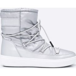 Moon Boot - Śniegowce Pulse Nylon Plus. Szare śniegowce damskie Moon Boot, z nylonu, bez zapięcia. W wyprzedaży za 499,90 zł.