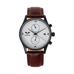 Zegarek Vendetta Zegarek damski Venice white/brown leather VE3002 uniwersalny. Brązowe zegarki damskie Vendetta. Za 485,10 zł.