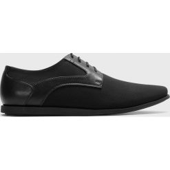 Kazar Studio - Półbuty. Czarne buty wizytowe męskie Kazar Studio, ze skóry ekologicznej, z okrągłym noskiem, na sznurówki. Za 259,90 zł.