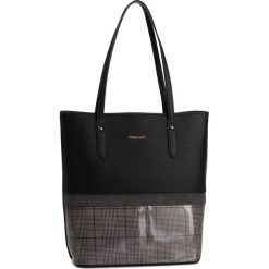 Torebka MONNARI - BAGA250-020 Black With Grey. Szare torebki klasyczne damskie Monnari, bez wzorów, ze skóry ekologicznej, eleganckie, duże, bez dodatków. W wyprzedaży za 149,00 zł.