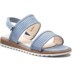 Sandały NELLI BLU - CM170427-6 Jeansowy. Niebieskie sandały dziewczęce Nelli Blu, z jeansu, bez zapięcia. Za 59,99 zł.