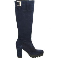 Kozaki - B195 VEL OCEA. Czarne buty zimowe damskie Venezia, ze skóry, na platformie. Za 299,00 zł.
