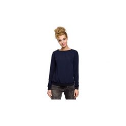 Bluzy Moe M265 Bluza, sweter ze ściągaczem. Czarne bluzy damskie marki Moe, l. Za 79,00 zł.