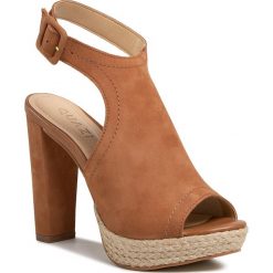 Espadryle QUAZI - QZ-47-04-000500 404. Pomarańczowe espadryle damskie QUAZI, bez wzorów, z zamszu, bez obcasa, na obcasie. W wyprzedaży za 209,00 zł.