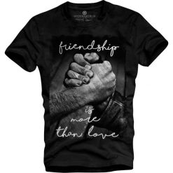 T-shirt męski UNDERWORLD Friendship is more. Szare t-shirty męskie Underworld, xl, bez wzorów, z bawełny, bez kołnierzyka. Za 69,99 zł.