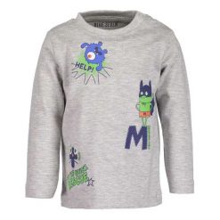 Blue Seven Koszulka Chłopięca 68 Szary. Szare t-shirty chłopięce marki Blue Seven, z nadrukiem, z bawełny. Za 33,00 zł.