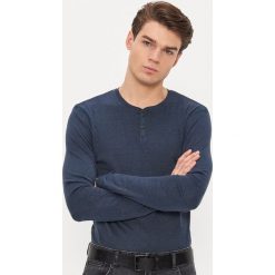 Koszulka basic z bawełny organicznej - Granatowy. Niebieskie koszulki męskie House, xl, bez wzorów, z bawełny, bez kołnierzyka, bez rękawów. Za 39,99 zł.