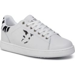 Sneakersy TRUSSARDI JEANS - 79A00453 W001. Białe półbuty damskie Trussardi Jeans, z jeansu. W wyprzedaży za 349,00 zł.