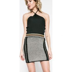 Missguided - Spódnica. Szare spódniczki damskie marki Missguided, bez wzorów, z materiału, mini, ołówkowe. W wyprzedaży za 39,90 zł.