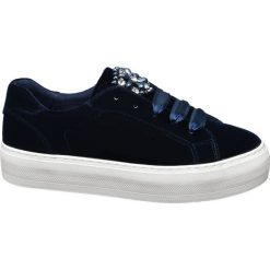 Sneakersy damskie Catwalk granatowe. Niebieskie sneakersy damskie Catwalk, z gumy. Za 119,90 zł.