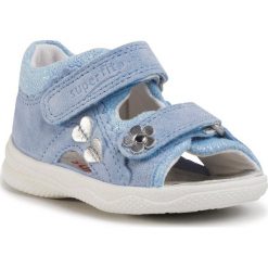 Sandały SUPERFIT - 6-06096-85 M Hellblau. Niebieskie sandały dziewczęce Superfit, ze skóry, bez zapięcia. Za 219,00 zł.
