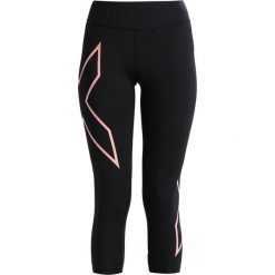 2XU BONDED MID RISE COMPRESSION 7/8 Legginsy black/chalk pink. Czarne legginsy marki 2XU, m, z elastanu. W wyprzedaży za 356,85 zł.