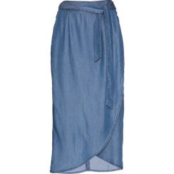 Spódnica kopertowa tencel Premium bonprix niebieski "stone”. Niebieskie spódniczki damskie bonprix, eleganckie, kopertowe. Za 44,99 zł.
