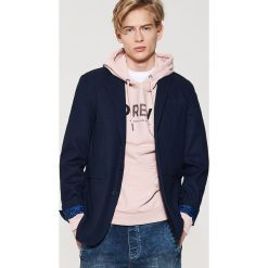 Marynarki męskie: Marynarka casual – Granatowy