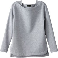 Bluza z rozcięciami po bokach. Szare bluzy damskie marki La Redoute Collections, l, z bawełny. Za 127,64 zł.