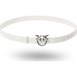 PASEK BERRY Pinko. Żółte paski damskie Pinko, w paski, ze skóry, eleganckie. Za 349,00 zł.