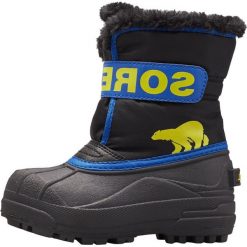 Sorel Dziecięce śniegowce Childrens Snow Commander 1869561011 10 czarne. Czarne buty chłopięce sportowe Sorel, bez zapięcia. Za 269,00 zł.