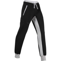 Spodnie sportowe, długie, Level 1 bonprix czarno-matowy srebrny. Czarne spodnie damskie bonprix. Za 99,99 zł.