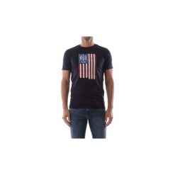 T-shirty z krótkim rękawem Woolrich WYTEE0439 FLAG TEE. Szare t-shirty męskie Woolrich, s, bez wzorów, bez kołnierzyka, krótkie. Za 120,56 zł.