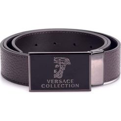 Versace Collection Pasek. Paski męskie Versace Collection, w paski, ze skóry. Za 349,00 zł.