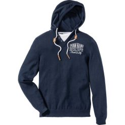 Swetry klasyczne męskie: Sweter z kapturem Regular Fit bonprix ciemnoniebieski