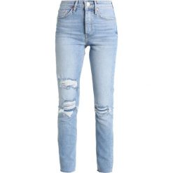 Gina Tricot SIENNA Jeansy Slim Fit light blue destroy. Niebieskie jeansy damskie relaxed fit marki Gina Tricot. Za 209,00 zł.
