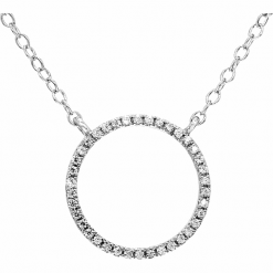 Srebrny naszyjnik z diamentami - dł. 40 cm. Szare naszyjniki damskie Vittoria Jewels, z diamentem, srebrne. W wyprzedaży za 699,95 zł.