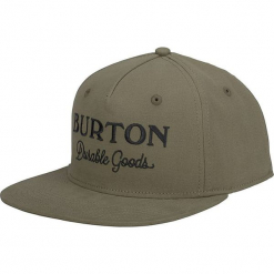 Czapka "Durable" w kolorze khaki. Brązowe czapki z daszkiem męskie Burton. W wyprzedaży za 56,95 zł.