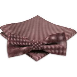 Modna Mucha Męska - Alties - Bordo i Biel MUALTS0216. Muszki męskie Alties, na imprezę, w paski, eleganckie. Za 40,00 zł.