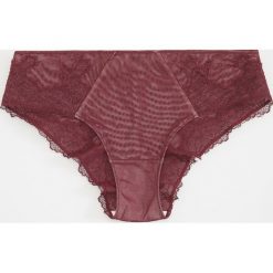 Majtki z dekoracyjnej koronki - Bordowy. Czerwone majtki damskie Reserved, xl, z koronki. Za 29,99 zł.