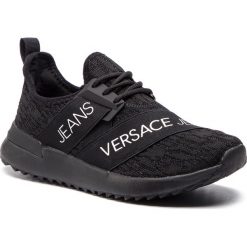 Sneakersy VERSACE JEANS - E0VTBSG5 70948 899. Czarne półbuty damskie Versace Jeans, z jeansu. W wyprzedaży za 349,00 zł.
