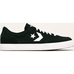 Converse - Tenisówki skórzane. Czarne trampki męskie Converse, bez wzorów, ze skóry, bez zapięcia. W wyprzedaży za 219,90 zł.