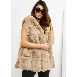 Kamizelka La Furs Kaptur Premium Kolor Brąz L/XL. Czarne kamizelki damskie LIGARI, s, w paski, z bawełny, bez kaptura. Za 199,00 zł.