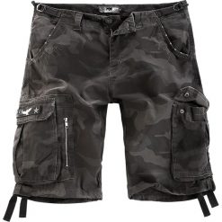 Spodenki i szorty męskie: Black Premium by EMP Army Vintage Shorts Krótkie spodenki Vintage kamuflaż (Dark Camo)