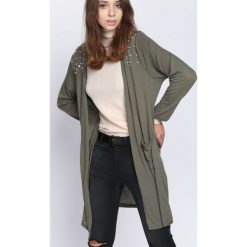 Ciemnozielony Kardigan Basic Like. Szare kardigany damskie Born2be, l. Za 49,99 zł.