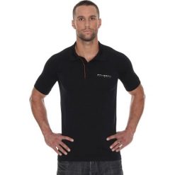 Brubeck Koszulka męska polo Prestige z krótkim rękawem czarna r. L (SS10920). Czarne koszulki sportowe męskie marki Brubeck, m, z krótkim rękawem. Za 105,55 zł.